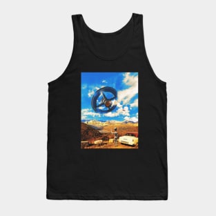 Almost Home - Retro Space Surrealism Tank Top